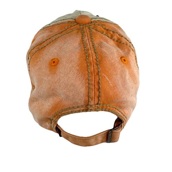 YANG GUAN Cotton Distressed Letter Vintage Embroidered Baseball Adjustable Hat - Picture 4 of 6